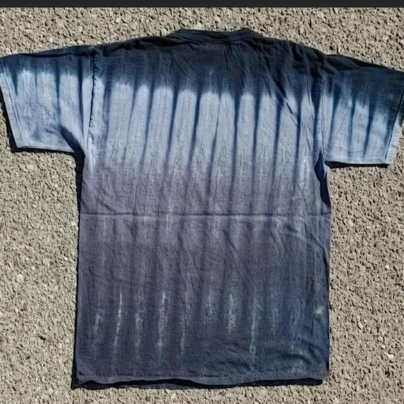 Vtg 2010 Slayer Eagle Tie Dye Liquid Blue T-Shirt Large Metal Band Tee Iron Eagl - Picture 6 of 6